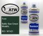 Preview: Ford, Baltic Sea Green Metallic, BG / M7421: 400ml Sprühdose + 400ml Klarlack - Set, von ATW Autoteile West.